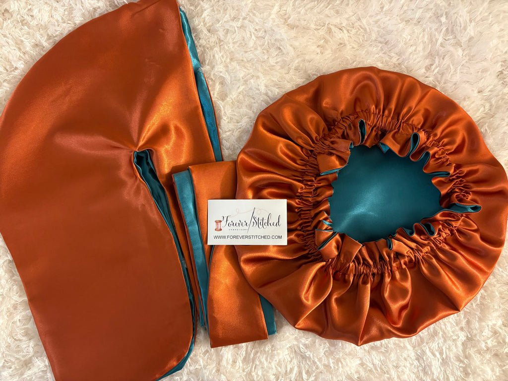 Charmeuse Satin Bonnet and Durag Set for Hair Protection