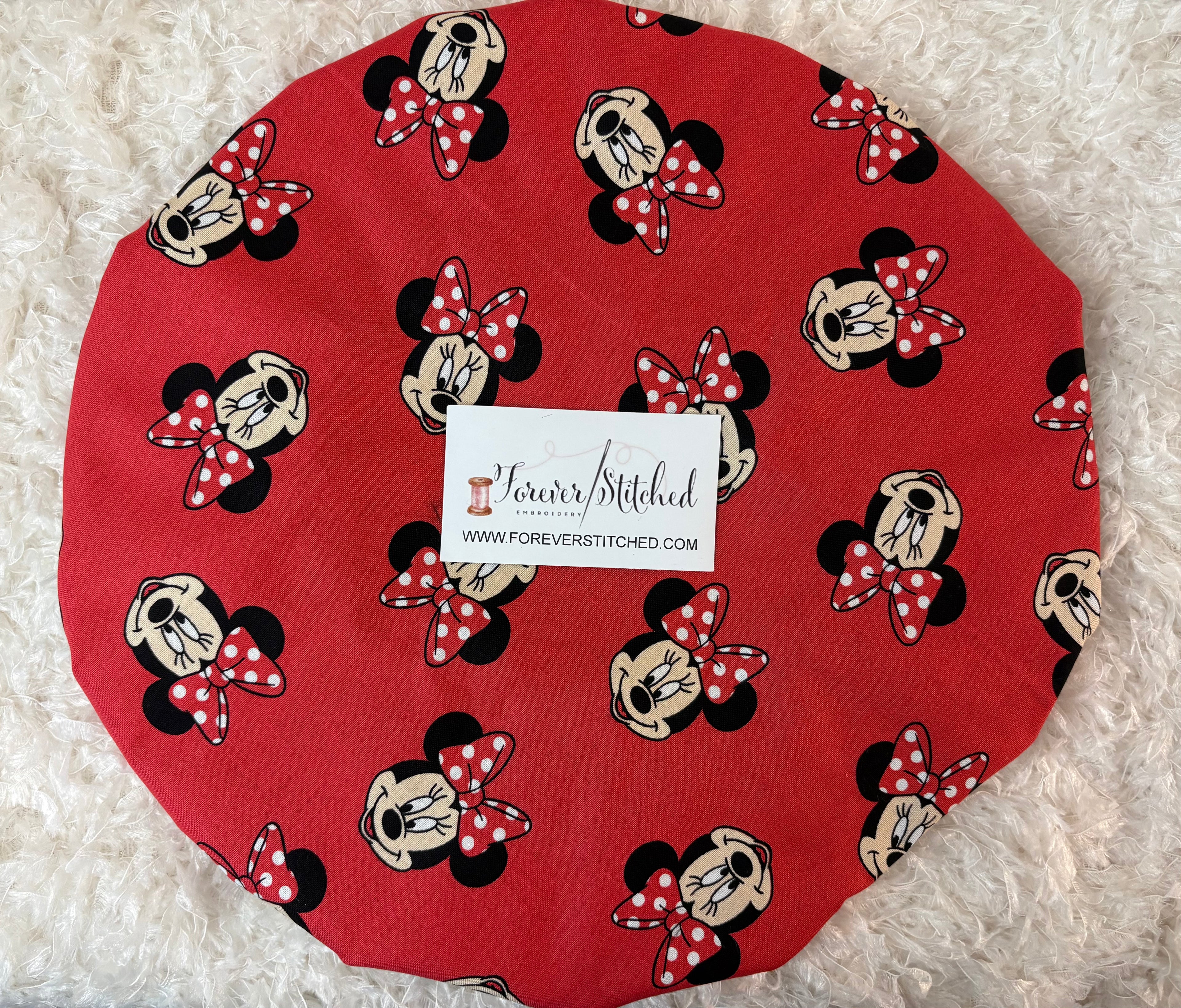 Minnie Cotton Print Bonnet with Charmeuse Satin Lining | Print Satin Hair Bonnet for Curly & Natural Hair