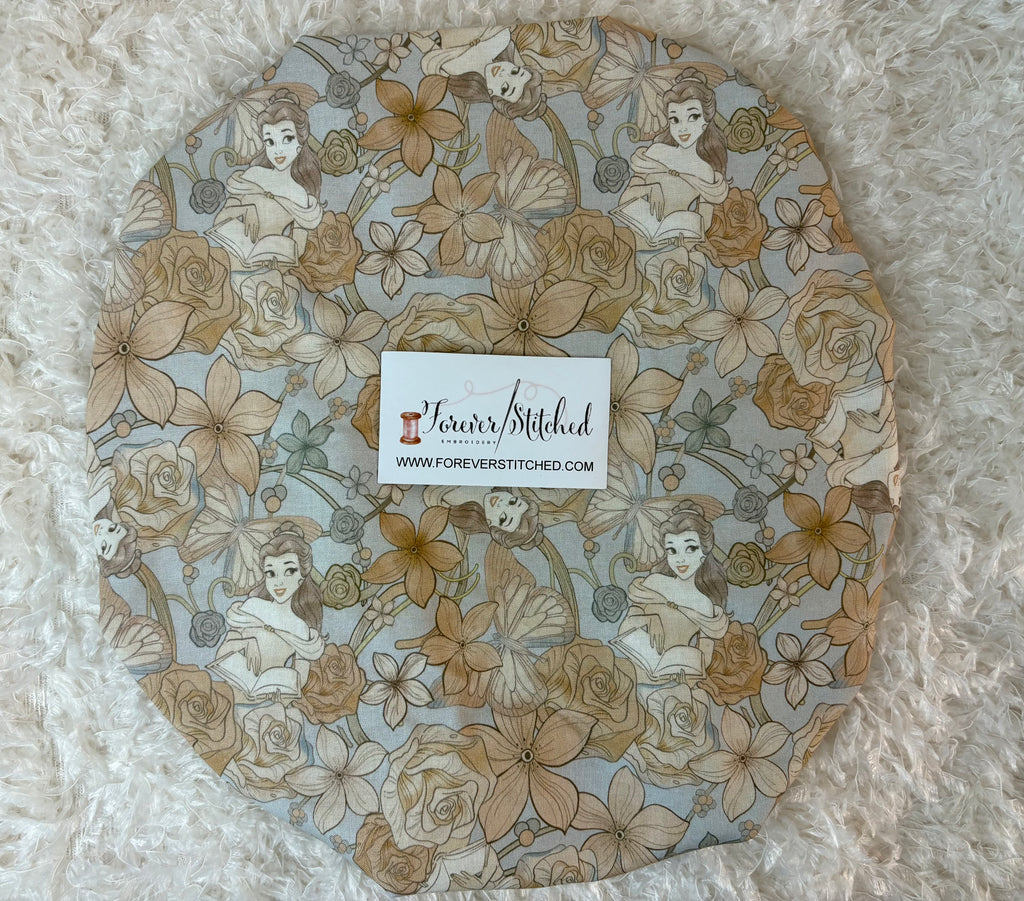 Belle Cotton Print Bonnet with Charmeuse Satin Lining | Print Satin Hair Bonnet for Curly & Natural Hair
