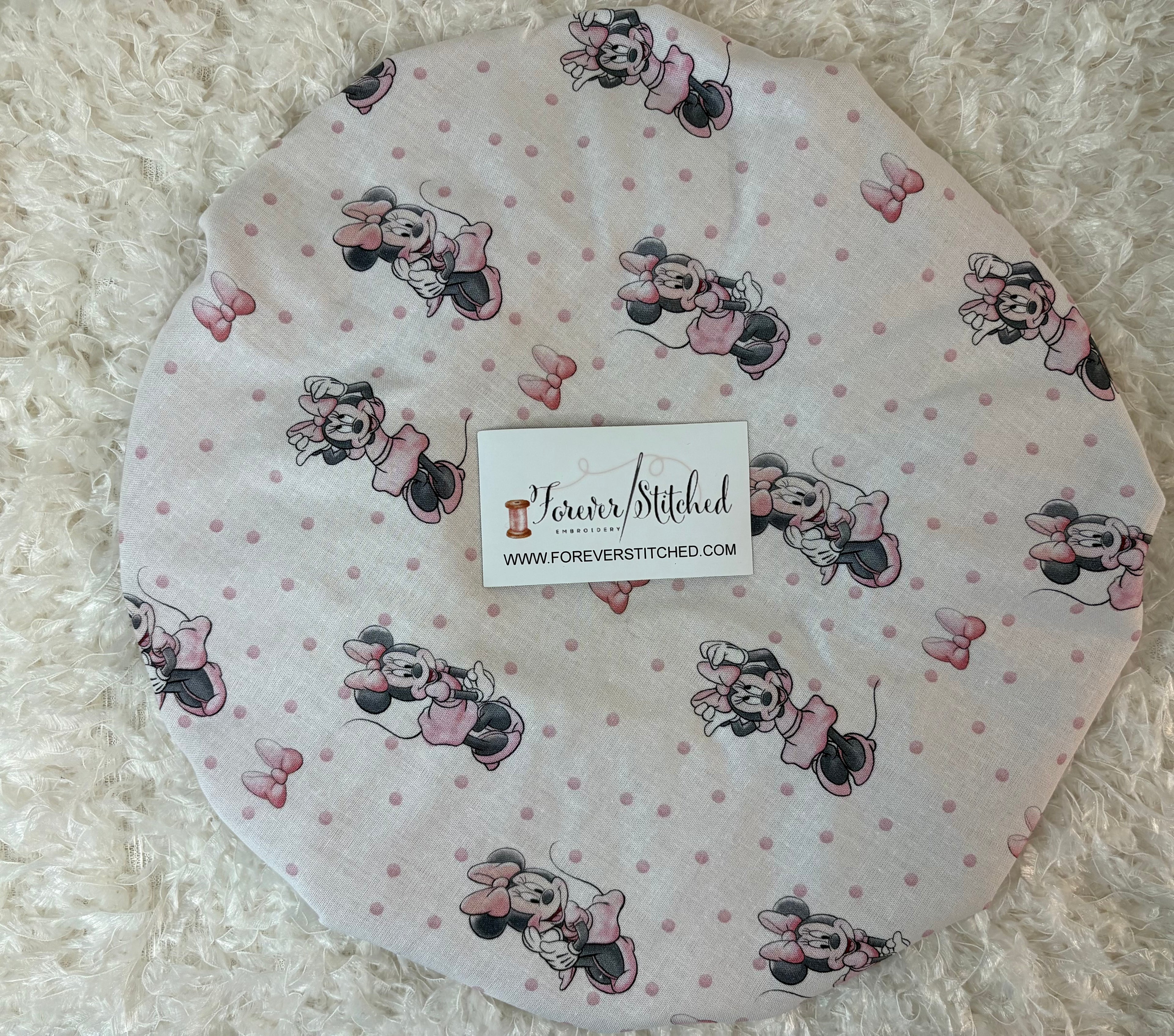 Minnie Cotton Print Bonnet with Charmeuse Satin Lining | Print Satin Hair Bonnet for Curly & Natural Hair