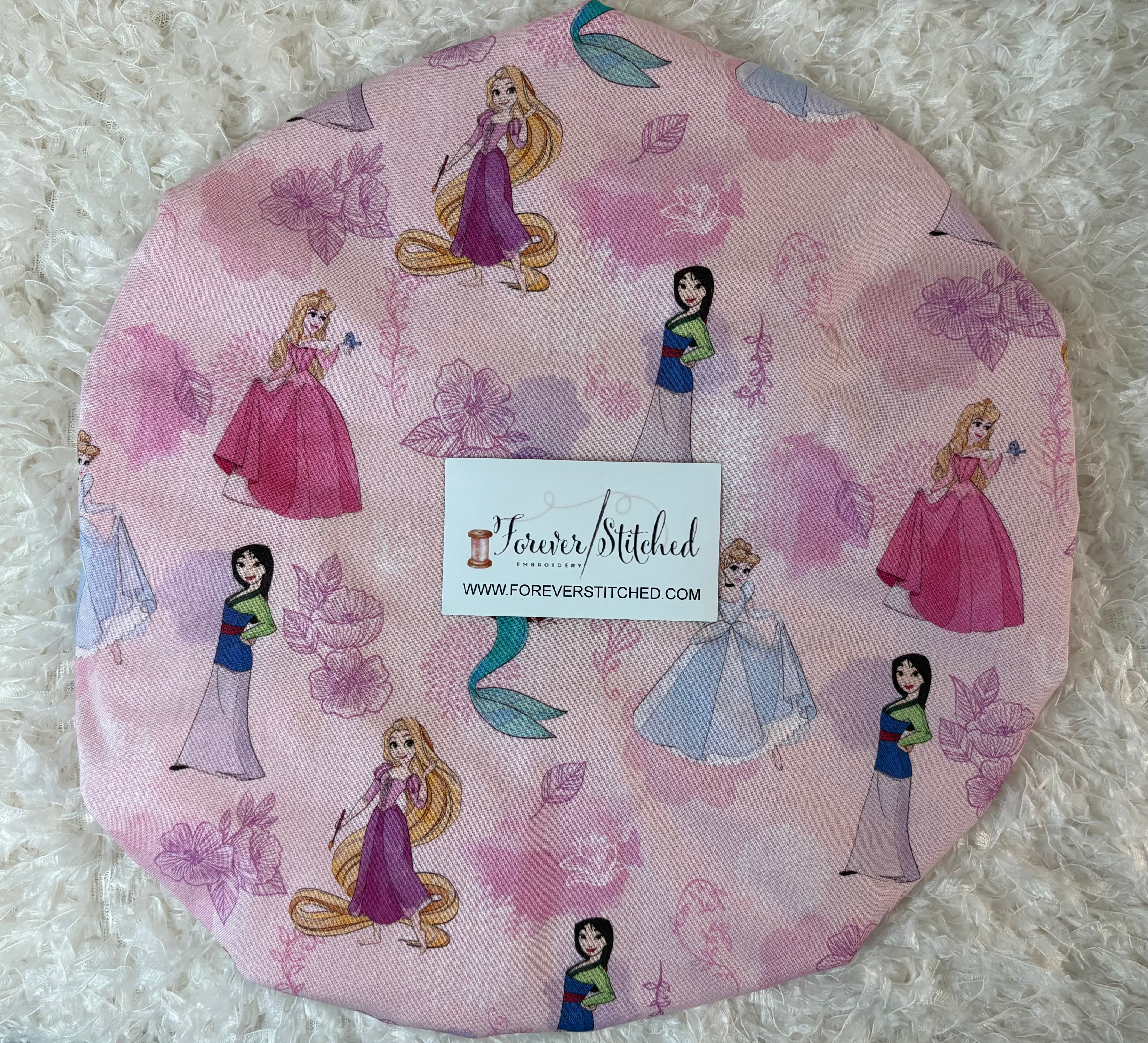 Princess Cotton Print Bonnet with Charmeuse Satin Lining | Print Satin Hair Bonnet for Curly & Natural Hair