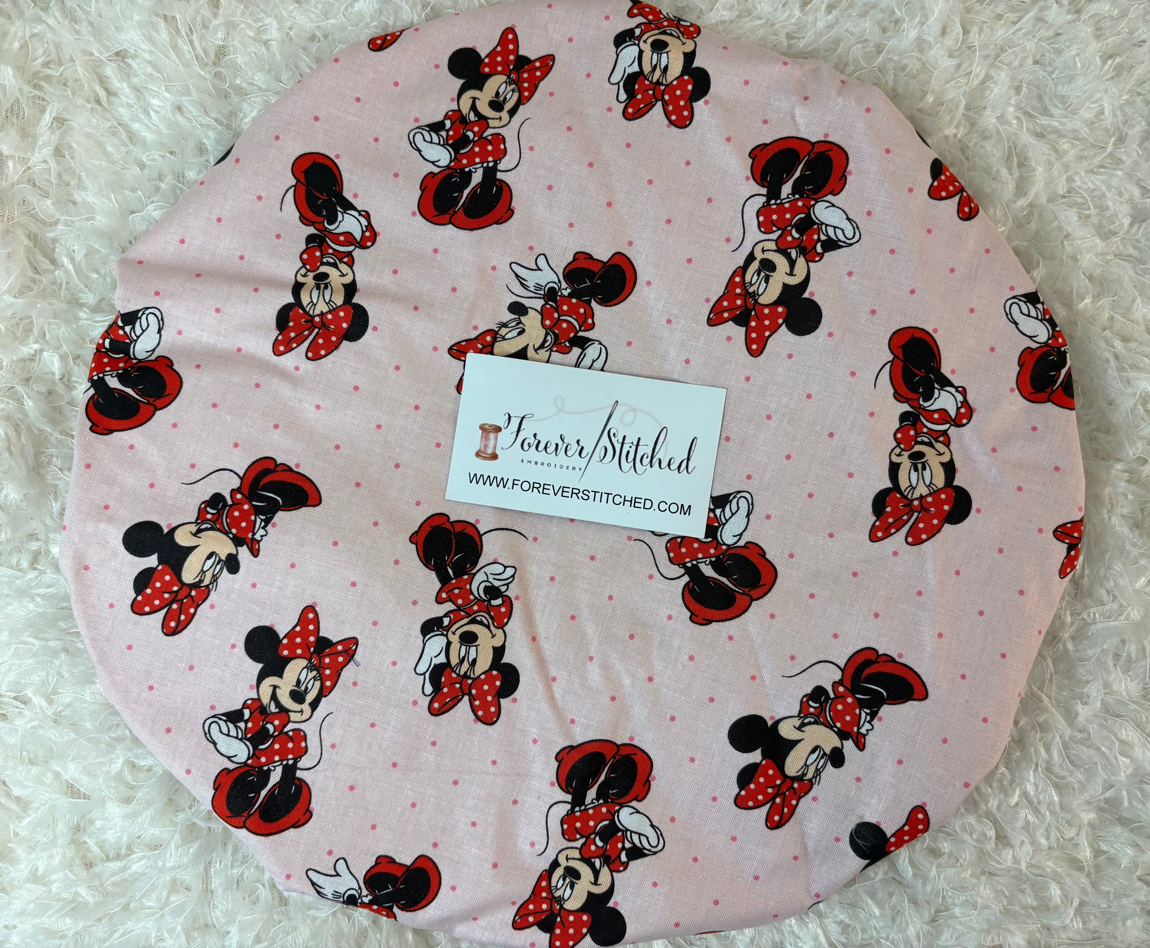 Minnie Cotton Print Bonnet with Charmeuse Satin Lining | Print Satin Hair Bonnet for Curly & Natural Hair